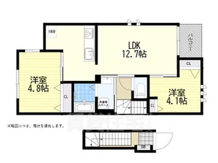 プレノアール烏山【2階】の間取り