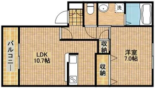 ミランK・C【2階】の間取り