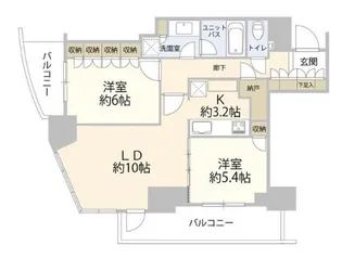 パークコート乃木坂ザタワー【5階】の間取り