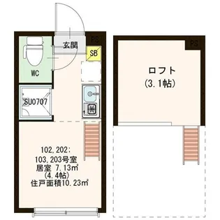 グラン・クリュ 笹塚【2階】の間取り