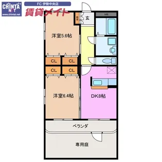 マエストロ伊勢【1階】の間取り