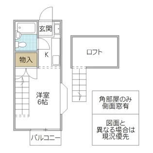 ジュネッセ松が丘 B棟【2階】の間取り