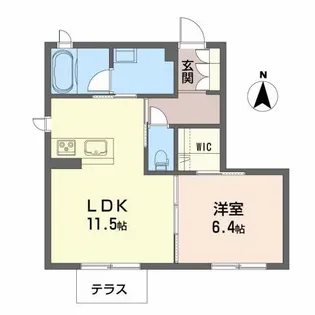 エスペーロ御山【1階】の間取り