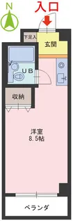 エスポアール文京【2階】の間取り