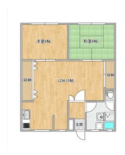 生和マンション【2階】の間取り