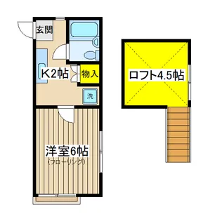 アバンス三ツ沢【2階】の間取り