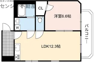 土居マンション【3階】の間取り