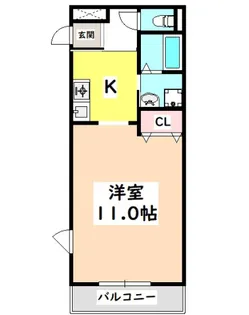 ティーワン緑町【2階】の間取り