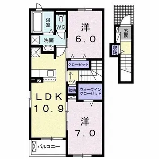 アルバソーレ II【2階】の間取り