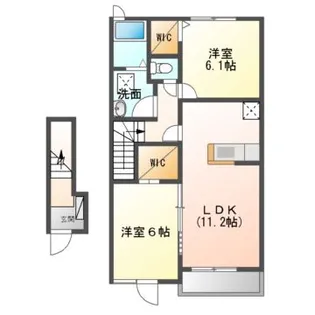 グランドールAOYAMA【2階】の間取り