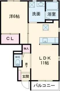 レオンベルガー【1階】の間取り