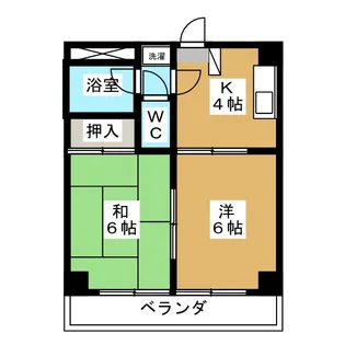 四谷マンションB【1階】の間取り