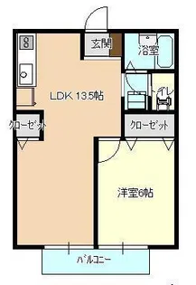 プレジール8【1階】の間取り