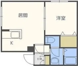 イーホライズン美園【1階】の間取り