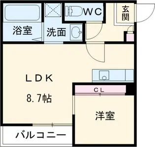 GRANDTIC デレアルピ【1階】の間取り