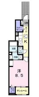 愛知県名古屋市天白区植田南1【アパート】の間取り