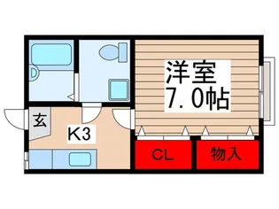 ヒルコ-ト東中山【2階】の間取り