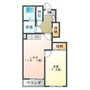 クレストール mA【1階】の間取り