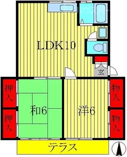 アミーコーポ【1階】の間取り
