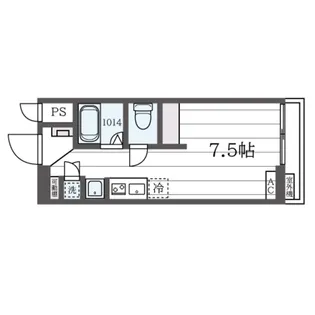 1Rの間取り画像