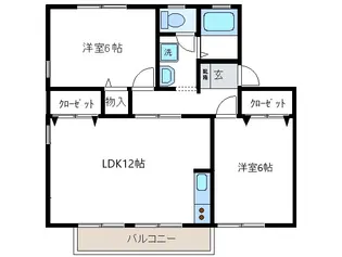 エスペランサB【2階】の間取り
