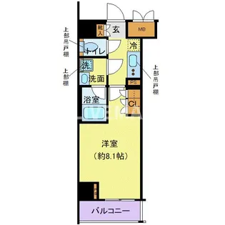 ディアレイシャス港区海岸【9階】の間取り
