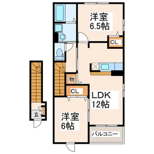 エルフィン【1階】の間取り