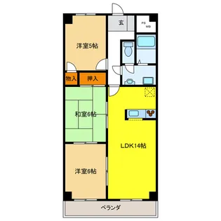 岐阜県岐阜市殿町3【マンション】の間取り
