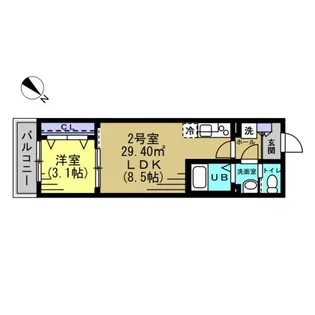 ベレオ・フジコート柏【3階】の間取り