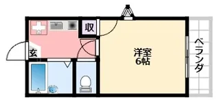 サンハウス甲子園【2階】の間取り