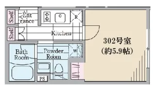 Reve Residence 三宿 レーヴレジデンスみしゅく【3階】の間取り