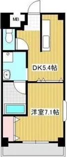 カヤバプラザF館【3階】の間取り