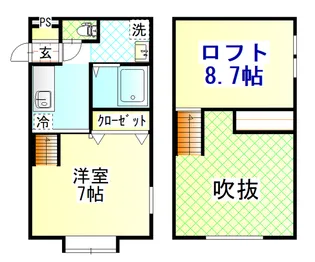 アトリエ【2階】の間取り