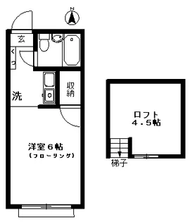 ラメール桜上水【2階】の間取り