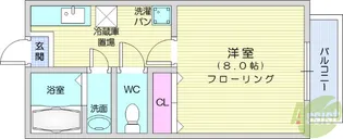 プチシャトー黒松【1階】の間取り