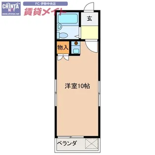 1Rの間取り画像