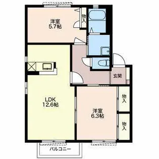 Vantage B【2階】の間取り