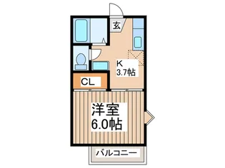 ファミ-ユ成瀬【2階】の間取り