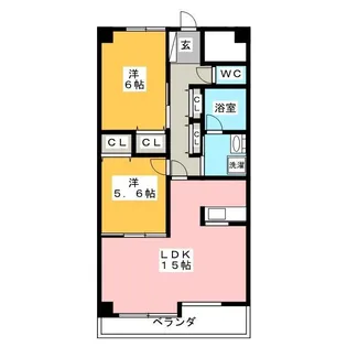 レジデンスタツミ【1階】の間取り