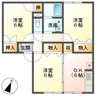 メゾンベール・コーヤ【2階】の間取り