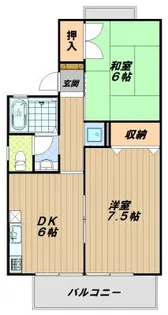 ナナミールno1【1階】の間取り