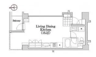 東京都港区元麻布3【マンション】の間取り