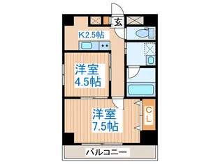 シルヴァン片平【2階】の間取り