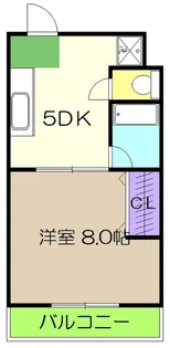 ハイツ森本II【2階】の間取り