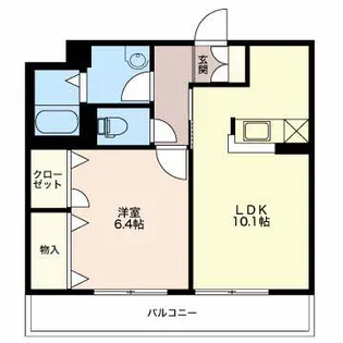 ベレオ笹口 202【2階】の間取り