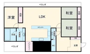 ワールド21【6階】の間取り