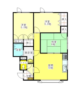 アスワンA【1階】の間取り