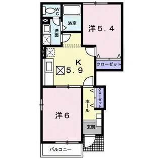クイール【1階】の間取り
