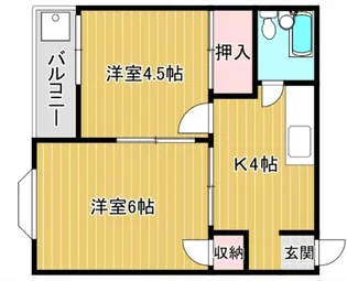 シティーコーポ明伴【4階】の間取り
