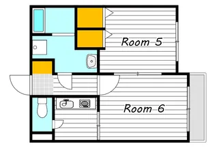 フォーラム伊島三番館【1階】の間取り